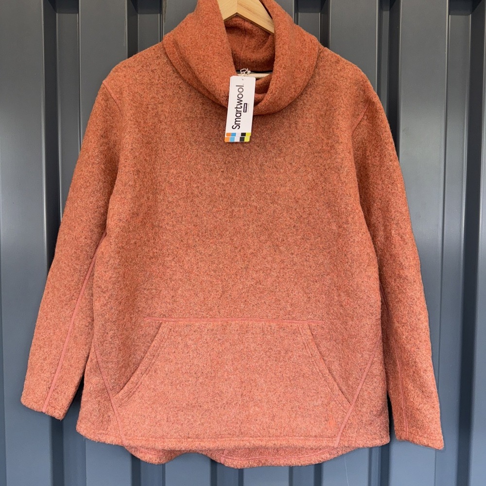 Smartwool Hudson Trail Merino Wool Fleece Funnel Neck Pullover Women NWT XL
